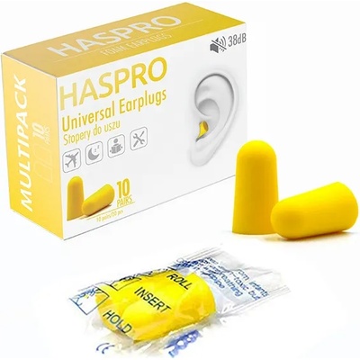 Haspro multi10 тапи за уши, жълти (epuf5010)