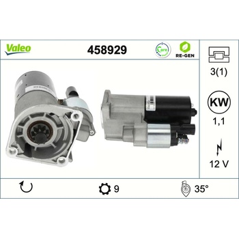 Startér VALEO 458929