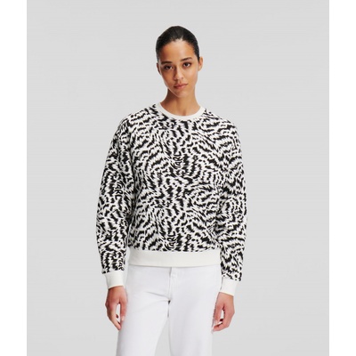 Karl Lagerfeld Elektrika AOP Sweatshirt čierna