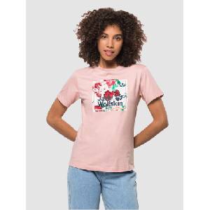 Jack Wolfskin Тениска flower logo t w - sportdepot - 29,49 лв