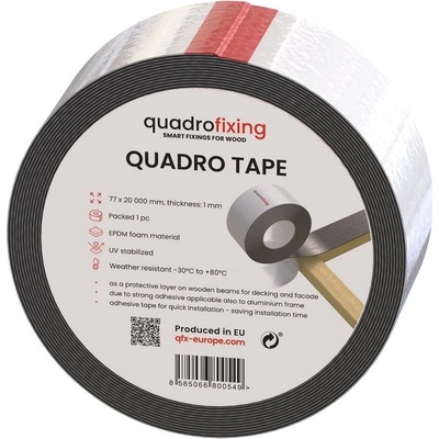 EPDM páska na ochranu dreva - QUADRO TAPE (1x77x20000 mm)