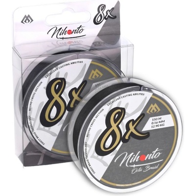 Mikado šňůra Nihonto Octa Braid Black 150m 0,18mm 16,4kg