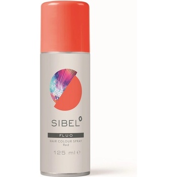 Sibel Fluo farebný sprej červený 125 ml