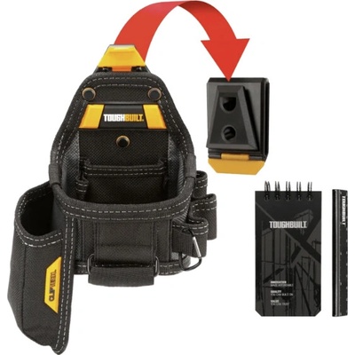 Toughbuilt ClipTech Univerzální pouzdro na metr a nůž se zápisníkem a tužkou TB-CT-25X