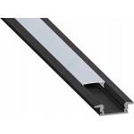 SmartLED Вграден профил за led ленти, 1 м, черен/бял (sd0031)