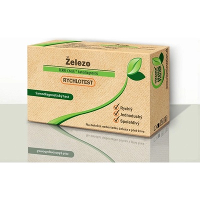 Vitamin Station Železo rychlotestsamodiagnostický test z krve 1 set