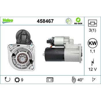 Štartér VALEO 458467