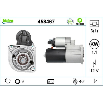Štartér VALEO 458467