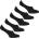 Slazenger Дамски чорапи Slazenger Invisible 5 Pack Socks Ladies - Black