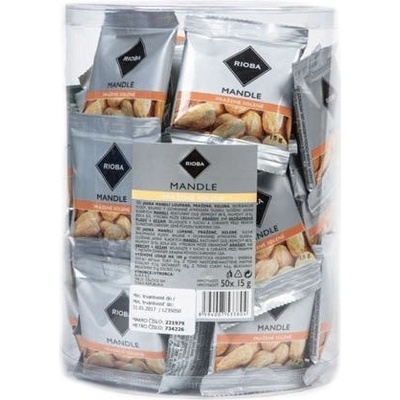 Rioba Mandle pražené solené 12 x 50 g