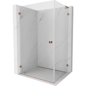 Mexen Lunar-B L лява врата на душ-кабина 95 x 80 см, прозрачна, розово злато - 832L-095-080-60-00-L (832L-095-080-60-00-L)