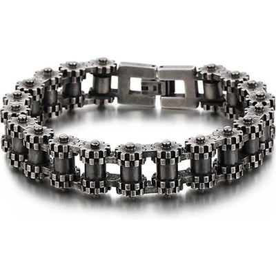 Impress Jewelry náramek z chirurgické oceli Moto Machine Vintage Dark 2209261411252133-X