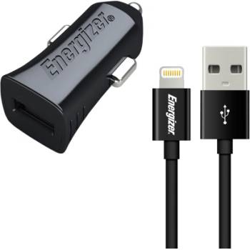 Energizer Зарядно за кола Energizer - DCA1ACLB3, USB-A, 5W, черно (DCA1ACLB3)