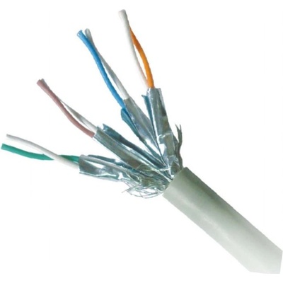 Gembird PP6A-LSZHCU-0.25M RJ45, cat. 6A, FTP, LSZH, 0.25m, sivý