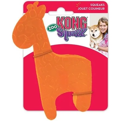 KONG squeezz zoo giraffe small - играчка за куче от гума - САЩ - pv13e