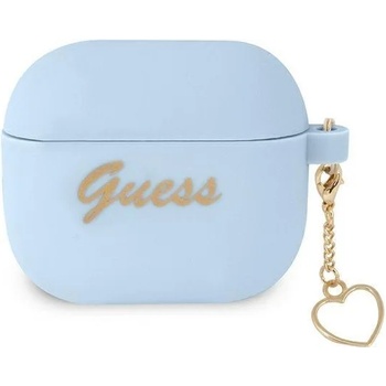 Guess Калъф Guess GUA3LSCHSB Silicone Charm Collection, за Apple AirPods 3, син (GUE001889-0)