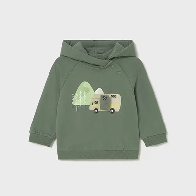 MAYORAL Суичър play в зелен цвят за бебе момче с кемпер Mayoral