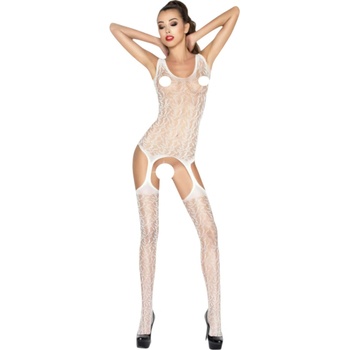 Bodystocking PASSION BS043 bílá
