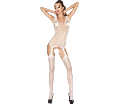 Bodystocking PASSION BS043 bílá