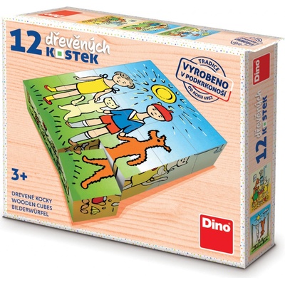 Dino obrázkové kostky Pejsek a kočička