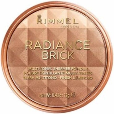 Rimmel London Radiance Brick pudrový a rozjasňující bronzer 002 Medium 12 g – Zbozi.Blesk.cz