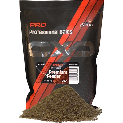 Carp Expert Kŕmna zmes Pro Premium Feeder 800 g Halibut