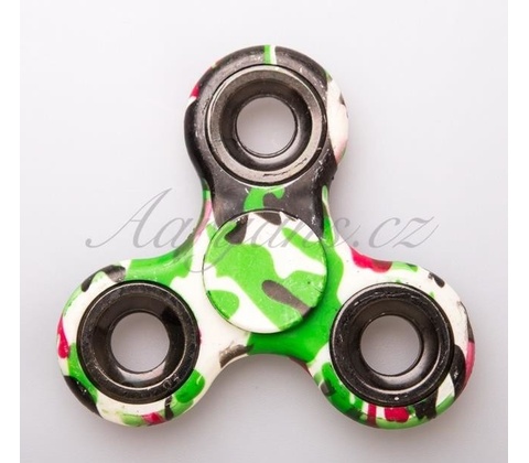 Fidget Spinner maskáčový zelený