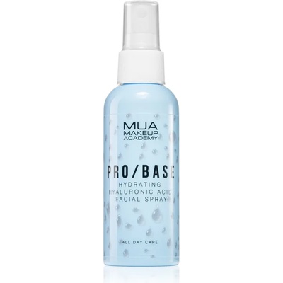 MUA Makeup Academy PRO/BASE Hyaluronic Acid мъгла за лице за фиксиране ...