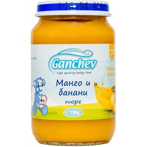 Ганчев пюре манго и банани - 190 г