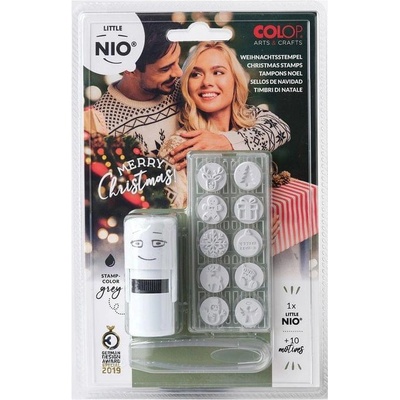 Colop Печат Little Nio, автоматичен, с 10 клишета (1085100045)