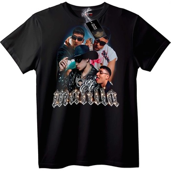 NOONEBRAND Тениска Мафия Група - 5XL, Black