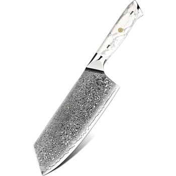 HARAHU Дамаски кухненски нож YU-37512 - Cleaver / Бяла KP37512 (YU-37512)