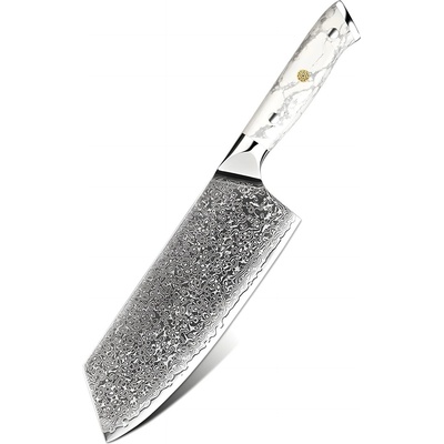 HARAHU Дамаски кухненски нож YU-37512 - Cleaver / Бяла KP37512 (YU-37512)