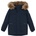 Color Kids Детско яке парка Color Kids Kid's Parka with Fake Fur Parka - Total Eclipse - размер 92 (EU) (703-5777-0111)