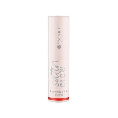 essence satin GLOW luminous shine lipstick Rtěnka Červená 4 g