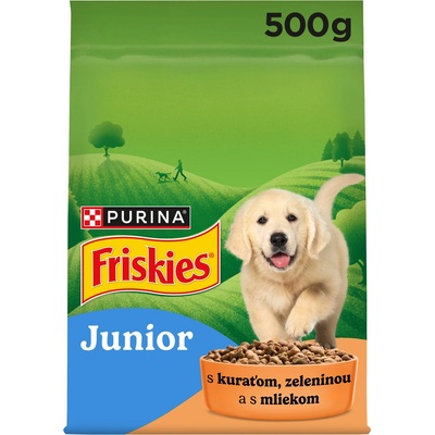 Friskies Junior s kuraťom a zeleninou s mliekom 0,5 kg