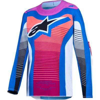 Alpinestars Supertech Maven Youth biela/modrá/gradient/fialová