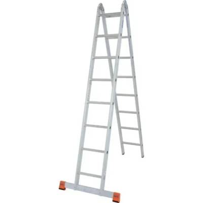 KRAUSE Двустранна алуминиева стълба с панта KRAUSE TRIMATIC 129918 2x8 (06129918)