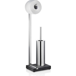 blomus Полирана стойка за тоалетна хартия и четка blomus от серия menoto