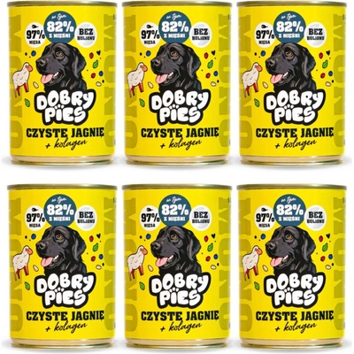 Dobry Pies Mono Jehněčí s kolagenem 6 x 400 g