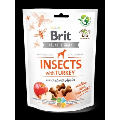 Brit Care Dog Crunchy Cracker s hmyzem krůtou a jablky 200 g