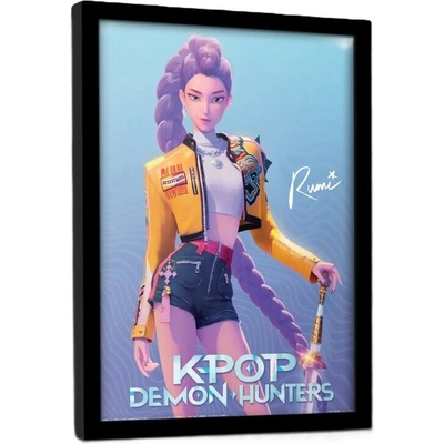 Rámovaný Obraz - K-Pop Demon Hunters - Rumi, 34.3 x 44.5 cm