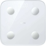Realme Електронен кантар Realme RMH2011, натоварване до 150 кг, измерва нивото на телесните мазнини и сърдечната честота, Bluetooth, бял (RMH2011)