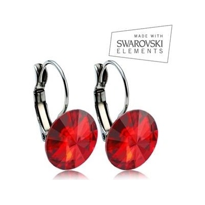 Nubis ocelové s krystaly Swarovski light siam NBS12-LS