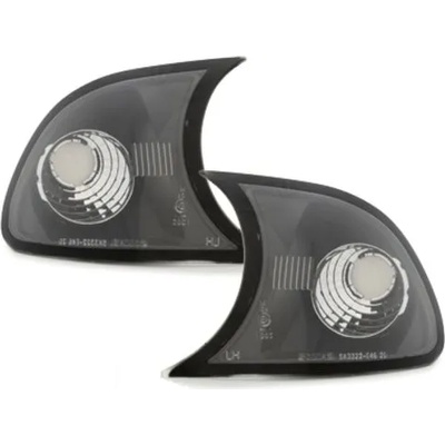 Кристални мигачи до фара bmw e46 кабрио (2001-2003) - черни (kgb03ab)