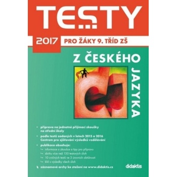 Testy 2017 z českého jazyka pro žáky 9. tříd ZŠ
