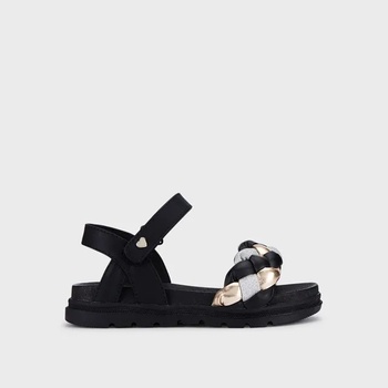 Image 1 of Mayoral Сандали с каишки за момиче в черно и златно Майорал