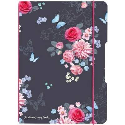 Herlitz Sešit my.book flex A5 40 čtvereček PP Ladylike květy