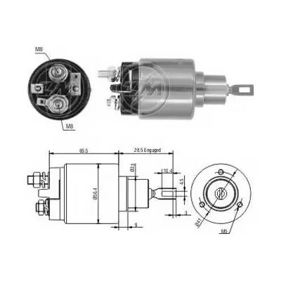 ERA Elektromagnetický spínač startéru ERA ZM1573