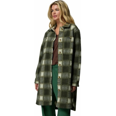 Columbia Wildest Venture Long Fleece Coat zelený